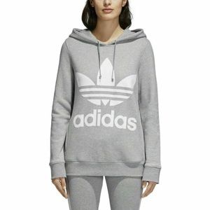 Gray Adidas Hooded Logo Sweatshirt